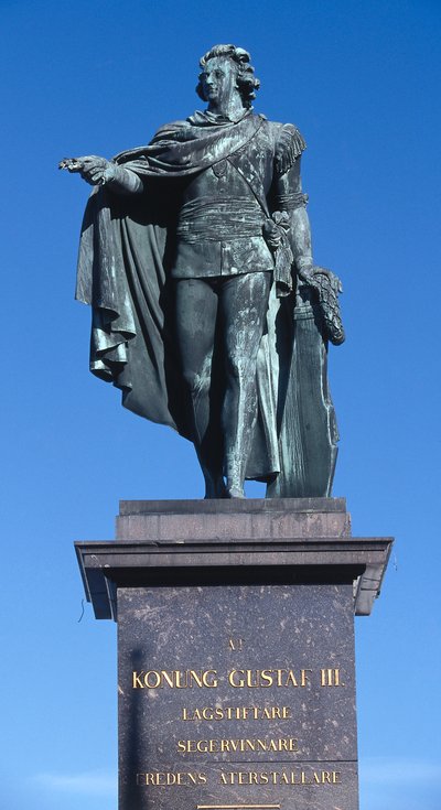 Statue von König Gustav III, 1799, Gamla Stan, Stockholm von Johan Tobias Sergel