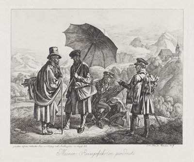 Die Künstler auf ihrer Reise von Johann Adam Klein