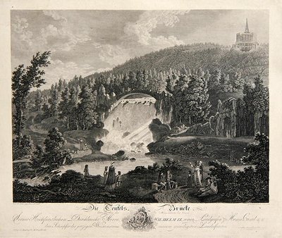 Teufelsbrücke, graviert von J. Schroeder von Johann August (after) Nahl
