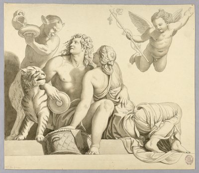 Dionysos und Ariadne von Johann August Nahl the Younger