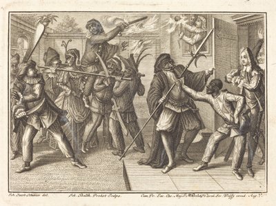 Der Kapitän erlangt seine Freiheit zurück von Johann Balthasar Probst after Johann Jacob Schübler