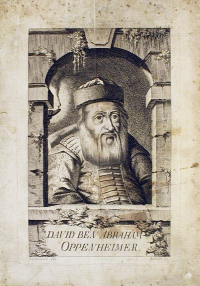 Porträt von David Oppenheim 1664-1736, Oberrabbiner von Prag von Johann Balzer