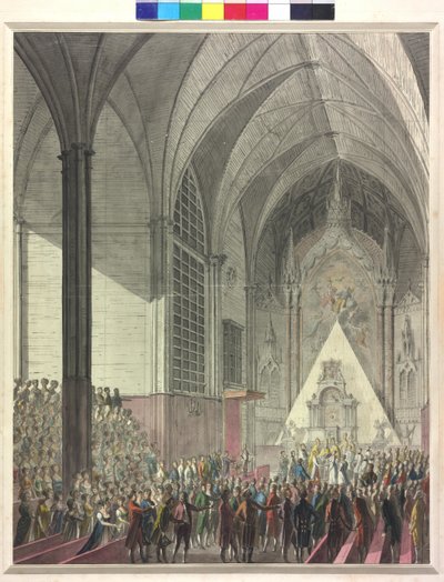 Die Hochzeitszeremonie der Erzherzogin Marie Louise mit Kaiser Napoleon I. von Johann Baptist Hoechle