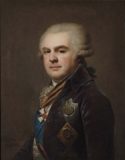 Porträt von Graf Alexander Nikolajewitsch Samojlow 1744-1814 von Johann Baptist Lampi the Younger