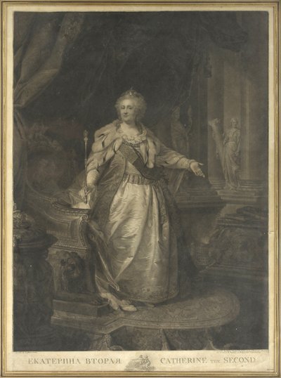 Katharina II. von Russland (1729-1796) von Johann Baptist von Lampi the Elder