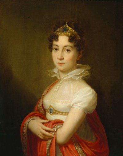 Jugendliches Porträt der Kaiserin Maria Ludovica (1787-1816) mit Diadem von Johann Baptist von Lampi the Elder