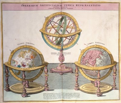 Vignetten der Welt aus Grosser Atlas, 1725 von Johann Baptista Homann