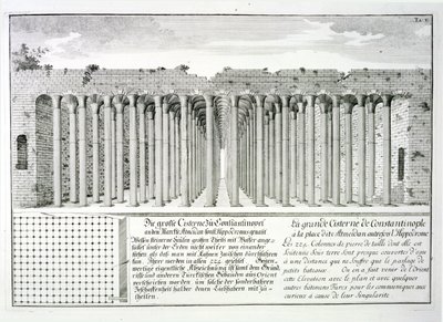 Zisterne unter dem Hippodrom, Konstantinopel, Türkei, aus 
