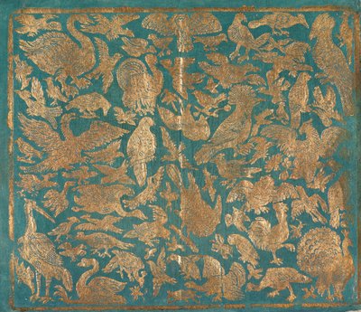 Brokadpapier mit Vogeldarstellungen, ca. 1790 von Johann Carl Munck