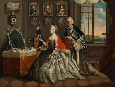 Georg Wilhelm von Hessen-Darmstadt und seine Schwester Caroline Louise von Johann Christian Fiedler
