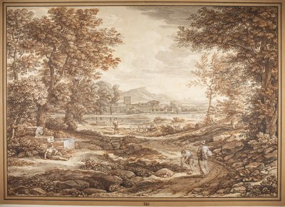 Szene aus der römischen Campagna, Torre del Quinto von Johann Christian Reinhart