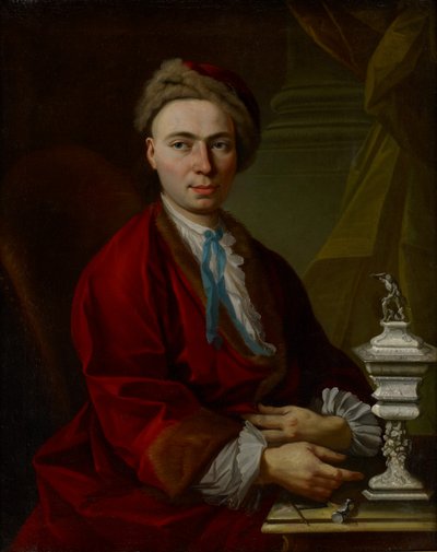 Porträt des Silberschmieds Johann Friedrich Baer, um 1770 von Johann Daniel Heimlich
