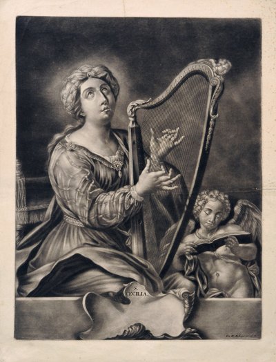 Sankt Cäcilia von Johann Elias Ridinger