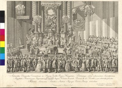 Krönung von Kaiser Leopold II. zum König von Ungarn in Bratislava am 15. November 1790 von Johann Ernst Mansfeld