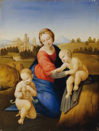Madonna mit Kind und Johannesknaben von Johann Evangelist Scheffer von Leonhardshoff