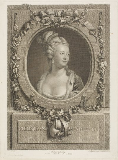 Christiane Henriette Koch von Johann Friedrich Bause
