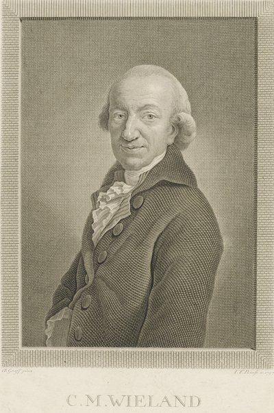 Porträt des Dichters und Schriftstellers Christoph Martin Wieland 1733-1813, 1797 von Johann Friedrich Bause