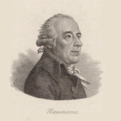 Porträt des Komponisten Johann Gottlieb Naumann von Johann Friedrich Bolt