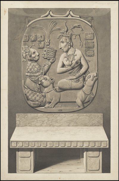 Eine Sammlung von Waldecks Originalkunstwerken von Mesoamerika, Box 13 von 22 von Johann Friedrich Maximilian von Waldeck