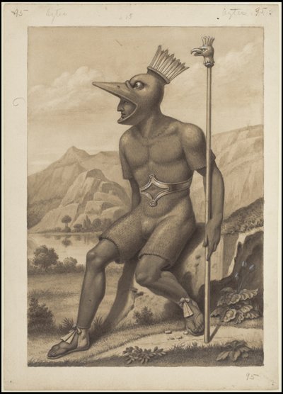 Eine Sammlung von Waldecks Originalkunstwerken aus Mesoamerika, Box 3 von 22 von Johann Friedrich Maximilian von Waldeck