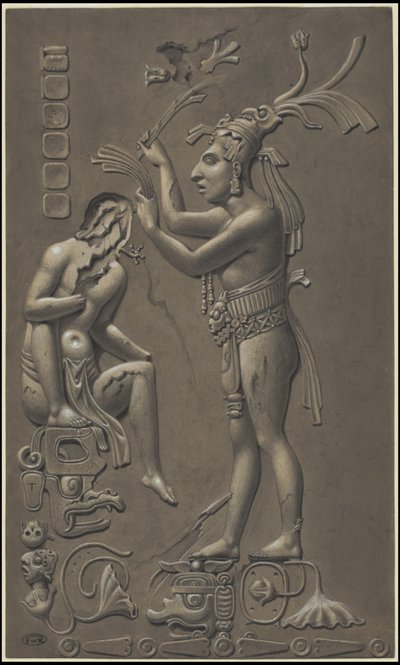 Eine Sammlung von Waldecks Originalkunstwerken aus Mesoamerika, Box 4 von 22 von Johann Friedrich Maximilian von Waldeck