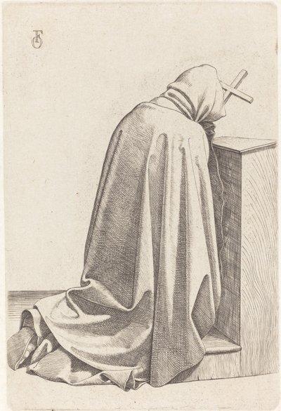 Betender Mönch von Johann Friedrich Overbeck