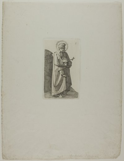 Heiliger Philipp Neri mit Kreuz und Buch von Johann Friedrich Overbeck