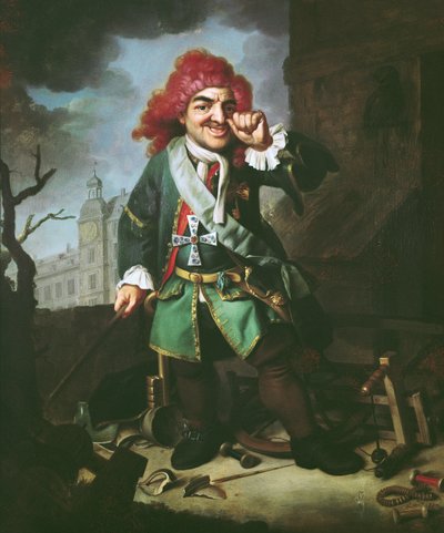 Porträt von Clemens Perkeo, Narr am Hof von Heidelberg von Johann Georg Dathan
