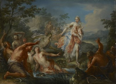 Latona verwandelt die lykischen Bauern in Frösche von Johann Georg Platzer