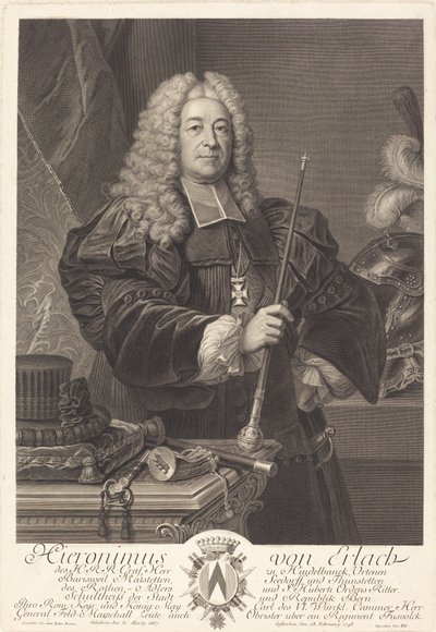 Johann von Erlach von Johann Georg Wille after Carlo Francesco Rusca, Cavalier