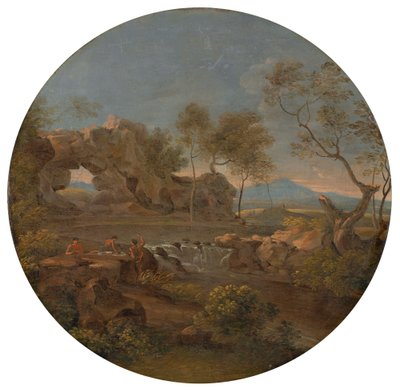 Südliche Landschaft mit Felsentor von Johann Georg von Dillis