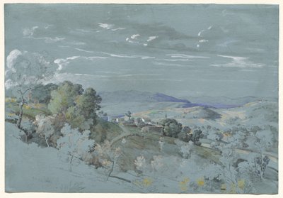 Die Hügel von Umbrien bei Perugia von Johann Georg von Dillis