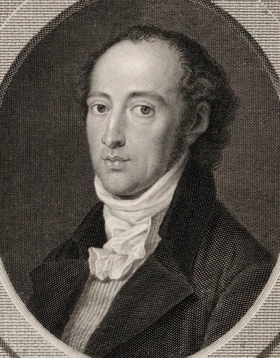 Porträt des Komponisten Johann Anton André 1775-1842, 1800 von Johann Heinrich Lips