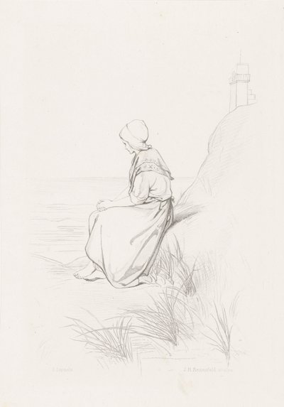 Mädchen in den Dünen (Die Kinder des Meeres) von Johann Heinrich Maria Hubert Rennefeld