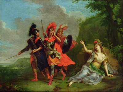 Carlo und Ubaldo entreißen Rinaldo den Armen von Armida, 1783 von Johann Heinrich Tischbein