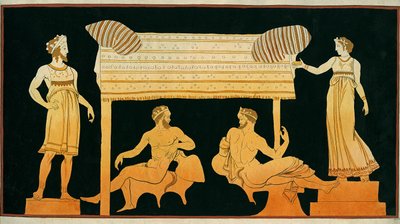 Satyrn entspannen sich unter dem Auge von Dionysos und Demeter, c.1796 von Johann Heinrich Wilhelm Tischbein