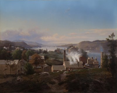 Poughkeepsie Eisenwerke (Bech’s Furnace), 1856 von Johann Herman Carmiencke