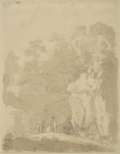 Herr und zwei Damen von Johann Jakob Dorner der Jüngere