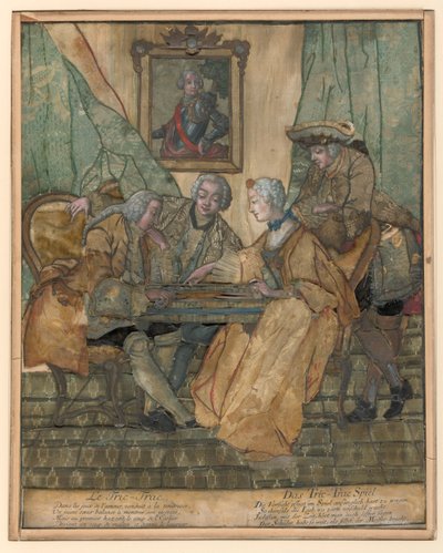 Le Jeu de Tric-Trac von Johann Jakob Haid