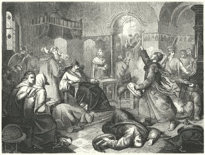 Ein finnischer Zauberer prophezeit den bevorstehenden Tod von Iwan dem Schrecklichen von Johann Karl Baehr