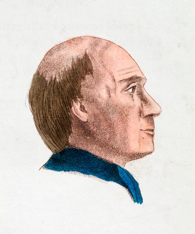 Die Gesichtszüge einer philosophischen und tiefgründigen Person von Johann Kaspar Lavater