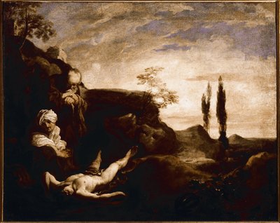 Abel weint bei seinen Eltern von Johann Liss