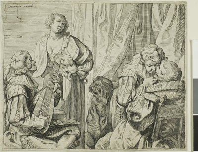 Innenraum mit zwei Liebespaaren und einem Narren von Johann Liss