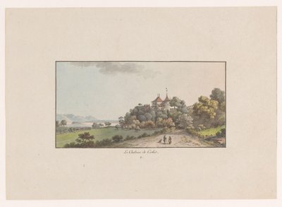 Ansicht des Schlosses Cerlier in Erlach (Titel auf Objekt)
Ansichten der Schweiz (Serientitel)
Sammlung einiger in der Schweiz nach der Natur gezeichneter Ansichten (Serientitel) von Johann Ludwig Aberli