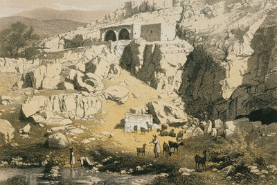 Ansicht von Baniyas von Johann Martin Bernatz