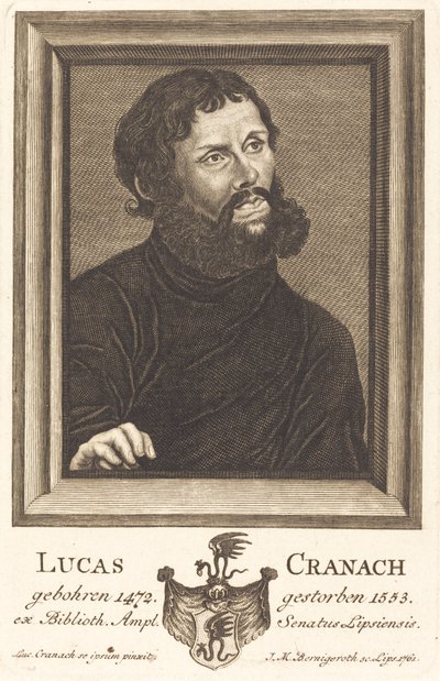 Lucas Cranach von Johann Martin Bernigeroth
