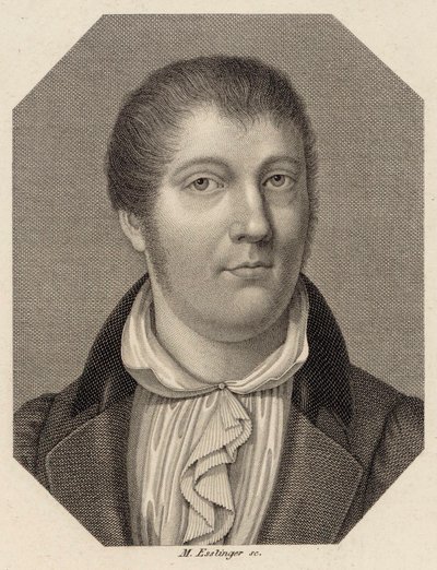 Porträt des Geigers und Komponisten Louis Spohr 1784-1859, 1820 von Johann Martin Esslinger