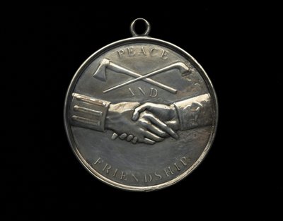 Thomas Jefferson Indianer-Friedensmedaille, ca. 1801 von Johann Mathias Reich