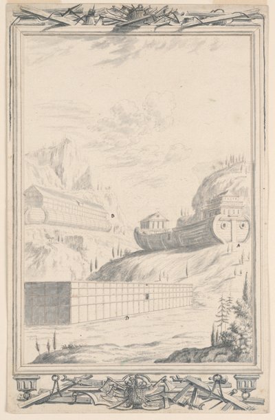 Studie für Noahs Arche, Tafel 40, Physica Sacra von Johann Melchior Füssli