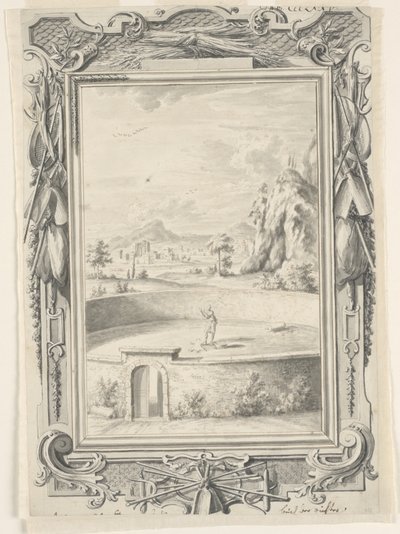 Studie für Das Vlies des Gideon, Tafel 375, Physica Sacra von Johann Melchior Füssli